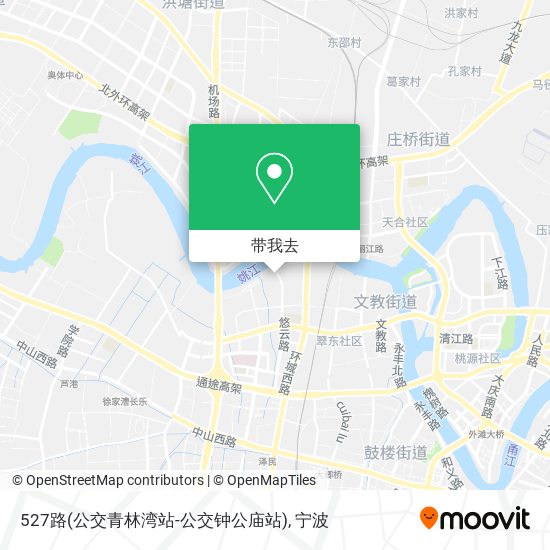 527路(公交青林湾站-公交钟公庙站)地图