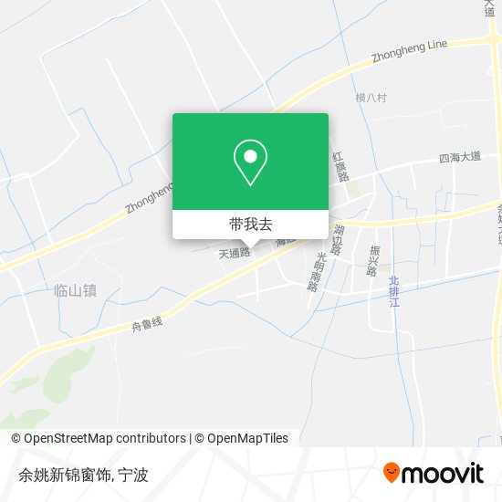 余姚新锦窗饰地图