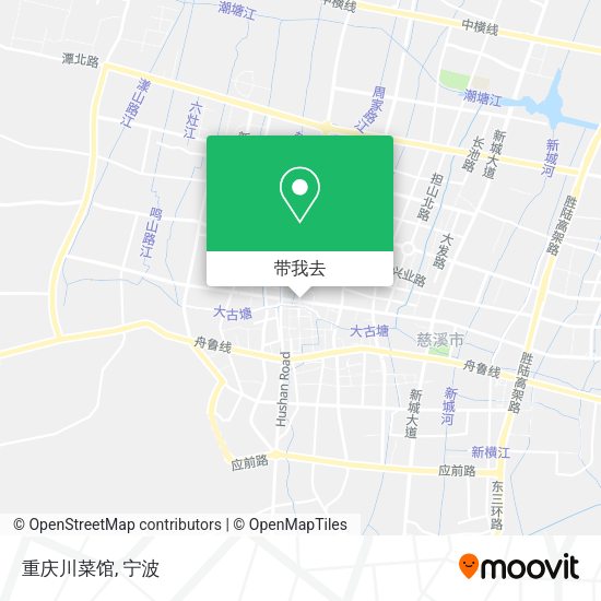 重庆川菜馆地图