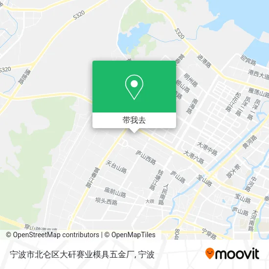 宁波市北仑区大矸赛业模具五金厂地图