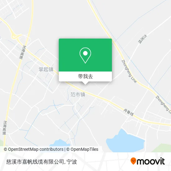 慈溪市嘉帆线缆有限公司地图