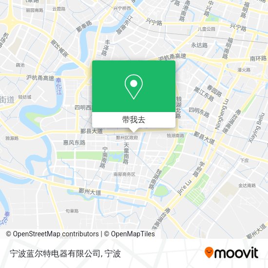 宁波蓝尔特电器有限公司地图