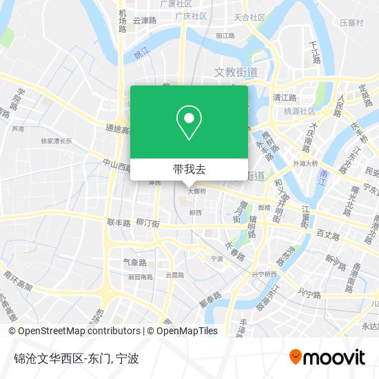 锦沧文华西区-东门地图