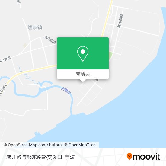 咸开路与鄞东南路交叉口地图