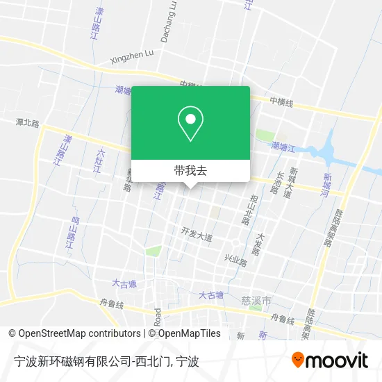 宁波新环磁钢有限公司-西北门地图