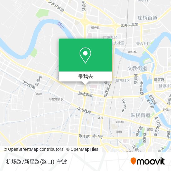 机场路/新星路(路口)地图