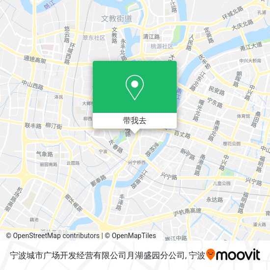 宁波城市广场开发经营有限公司月湖盛园分公司地图