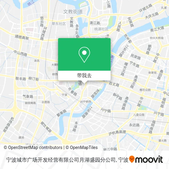 宁波城市广场开发经营有限公司月湖盛园分公司地图