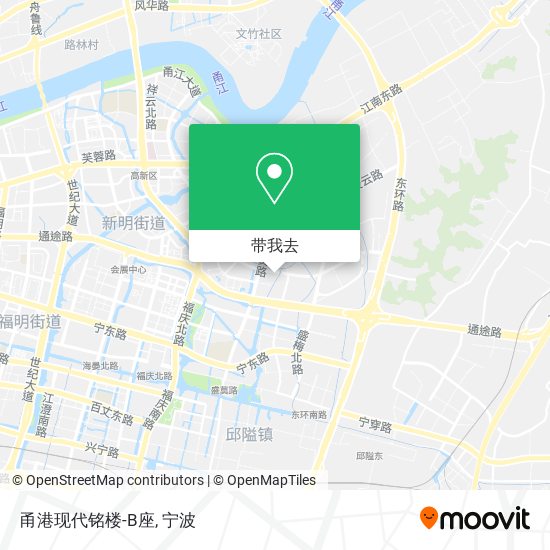 甬港现代铭楼-B座地图