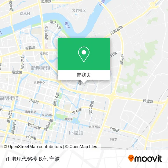 甬港现代铭楼-B座地图