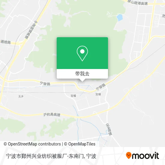 宁波市鄞州兴业纺织被服厂-东南门地图