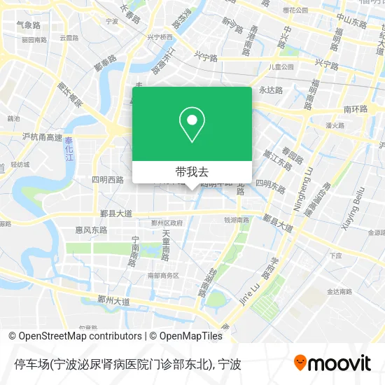停车场(宁波泌尿肾病医院门诊部东北)地图