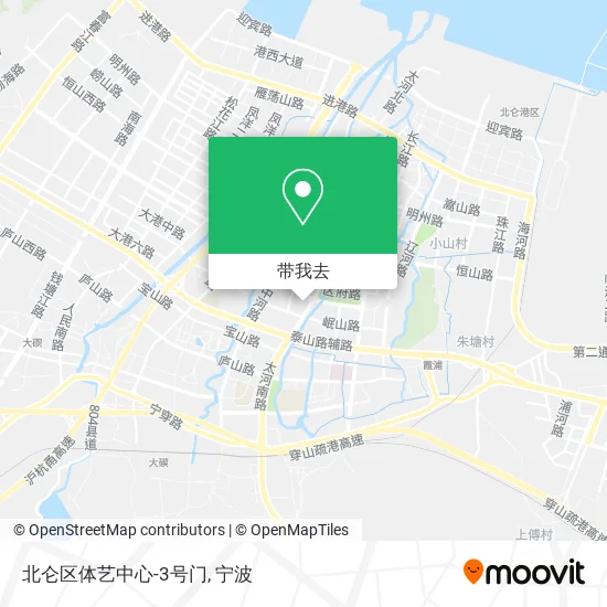 北仑区体艺中心-3号门地图