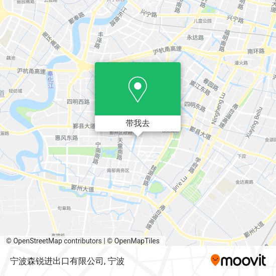 宁波森锐进出口有限公司地图