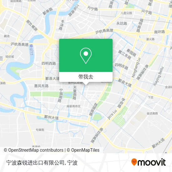 宁波森锐进出口有限公司地图