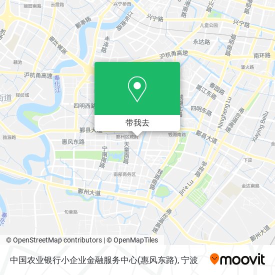 中国农业银行小企业金融服务中心(惠风东路)地图