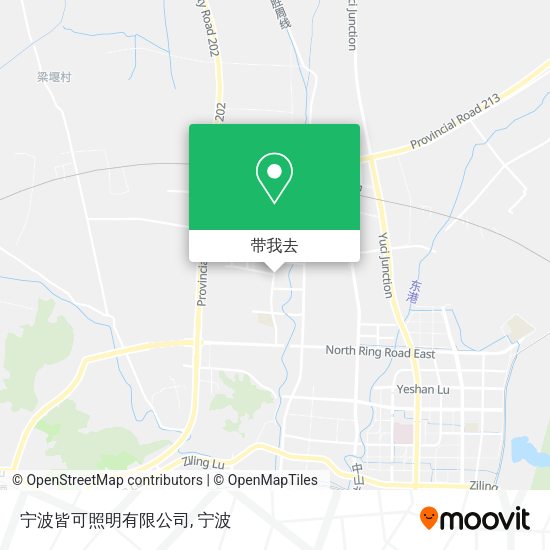 宁波皆可照明有限公司地图