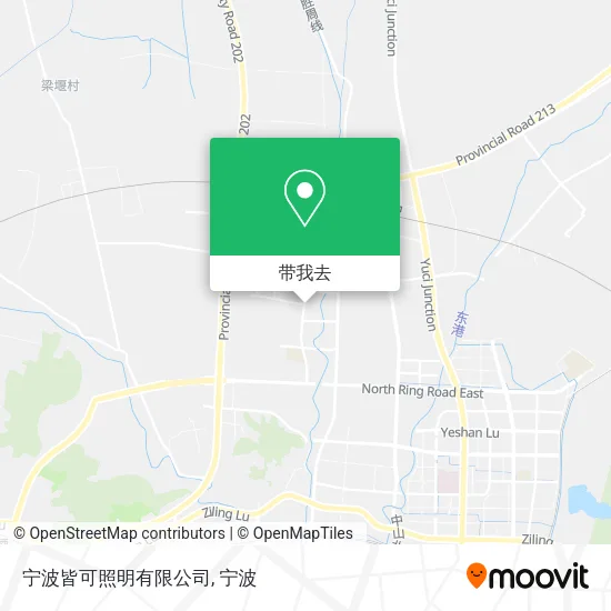 宁波皆可照明有限公司地图