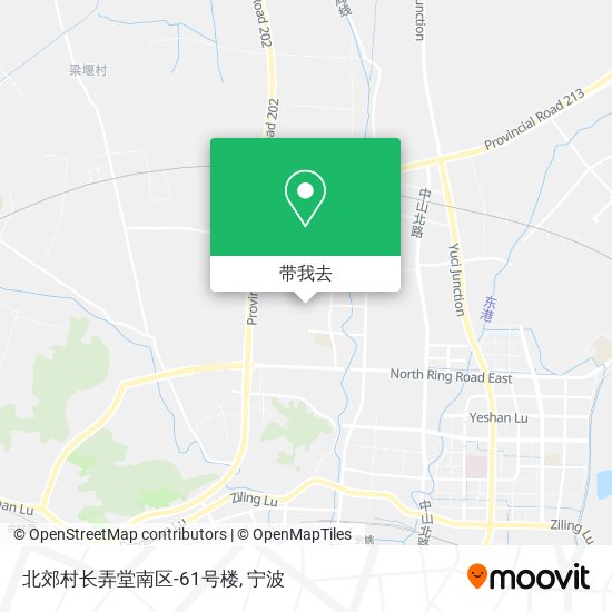 北郊村长弄堂南区-61号楼地图
