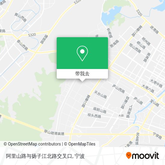 阿里山路与扬子江北路交叉口地图
