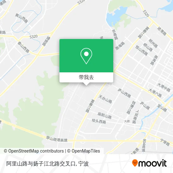 阿里山路与扬子江北路交叉口地图