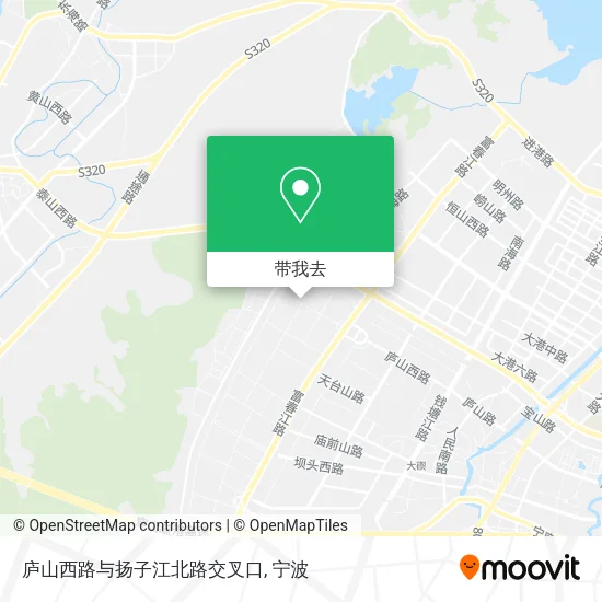 庐山西路与扬子江北路交叉口地图