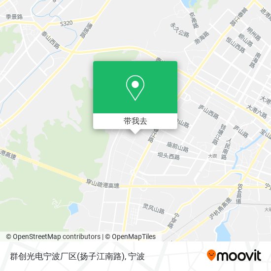 群创光电宁波厂区(扬子江南路)地图