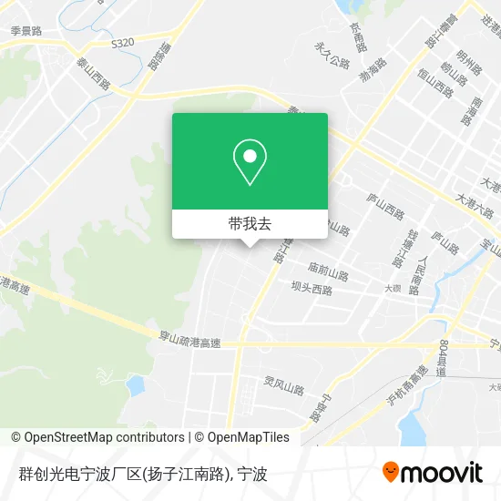 群创光电宁波厂区(扬子江南路)地图