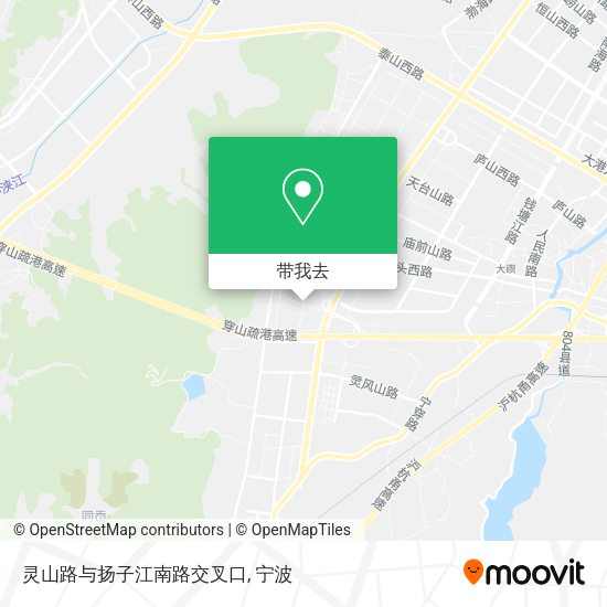 灵山路与扬子江南路交叉口地图