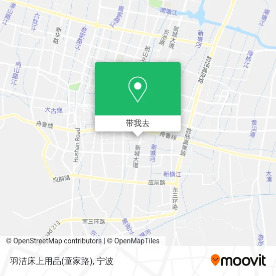 羽洁床上用品(童家路)地图