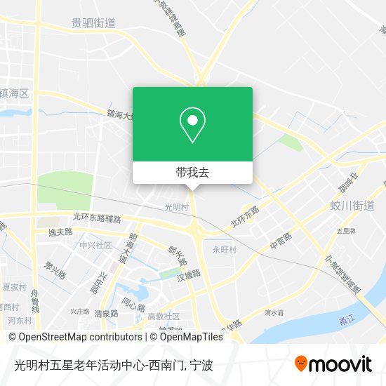 光明村五星老年活动中心-西南门地图