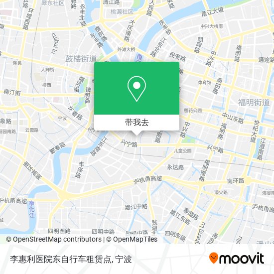 李惠利医院东自行车租赁点地图