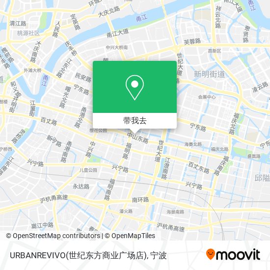 URBANREVIVO(世纪东方商业广场店)地图