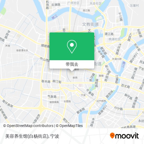 美容养生馆(白杨街店)地图