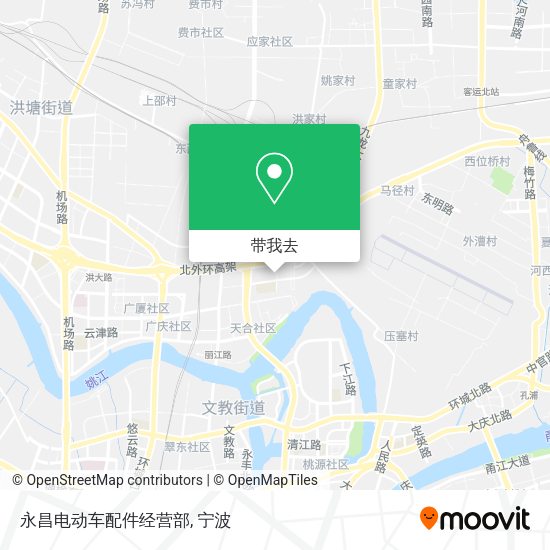 永昌电动车配件经营部地图