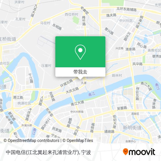 中国电信(江北翼起来孔浦营业厅)地图