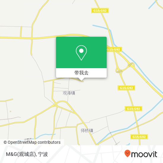 M&G(观城店)地图