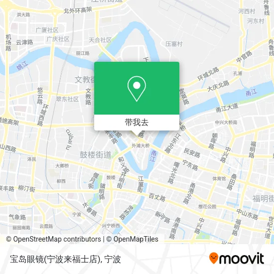 宝岛眼镜(宁波来福士店)地图