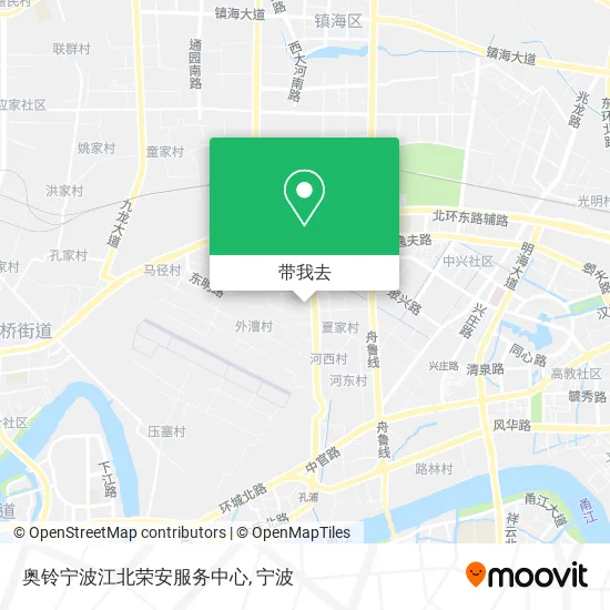 奥铃宁波江北荣安服务中心地图