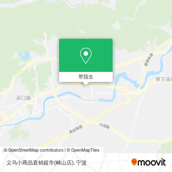 义乌小商品直销超市(畸山店)地图