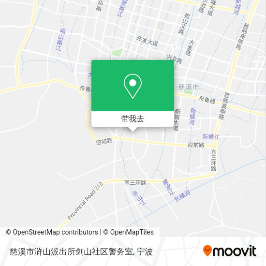 慈溪市浒山派出所剑山社区警务室地图