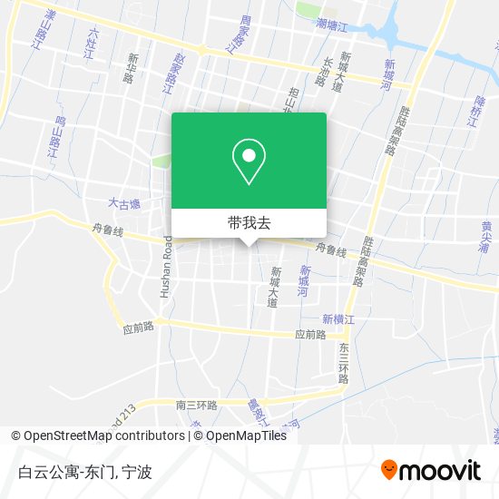 白云公寓-东门地图