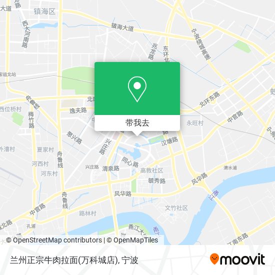 兰州正宗牛肉拉面(万科城店)地图