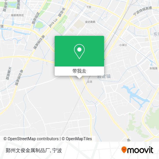 鄞州文俊金属制品厂地图