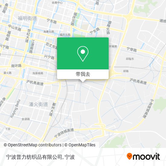 宁波普力纺织品有限公司地图
