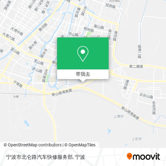 宁波市北仑路汽车快修服务部地图