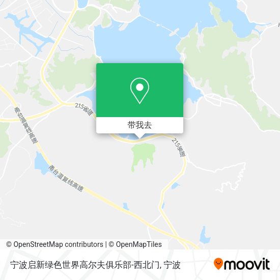 宁波启新绿色世界高尔夫俱乐部-西北门地图