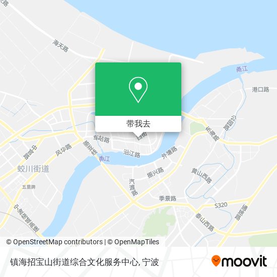 镇海招宝山街道综合文化服务中心地图