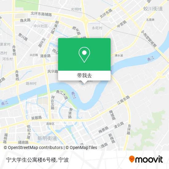 宁大学生公寓楼6号楼地图