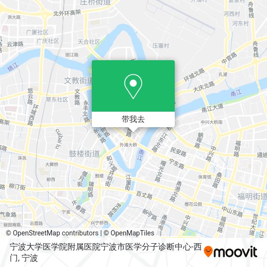 宁波大学医学院附属医院宁波市医学分子诊断中心-西门地图